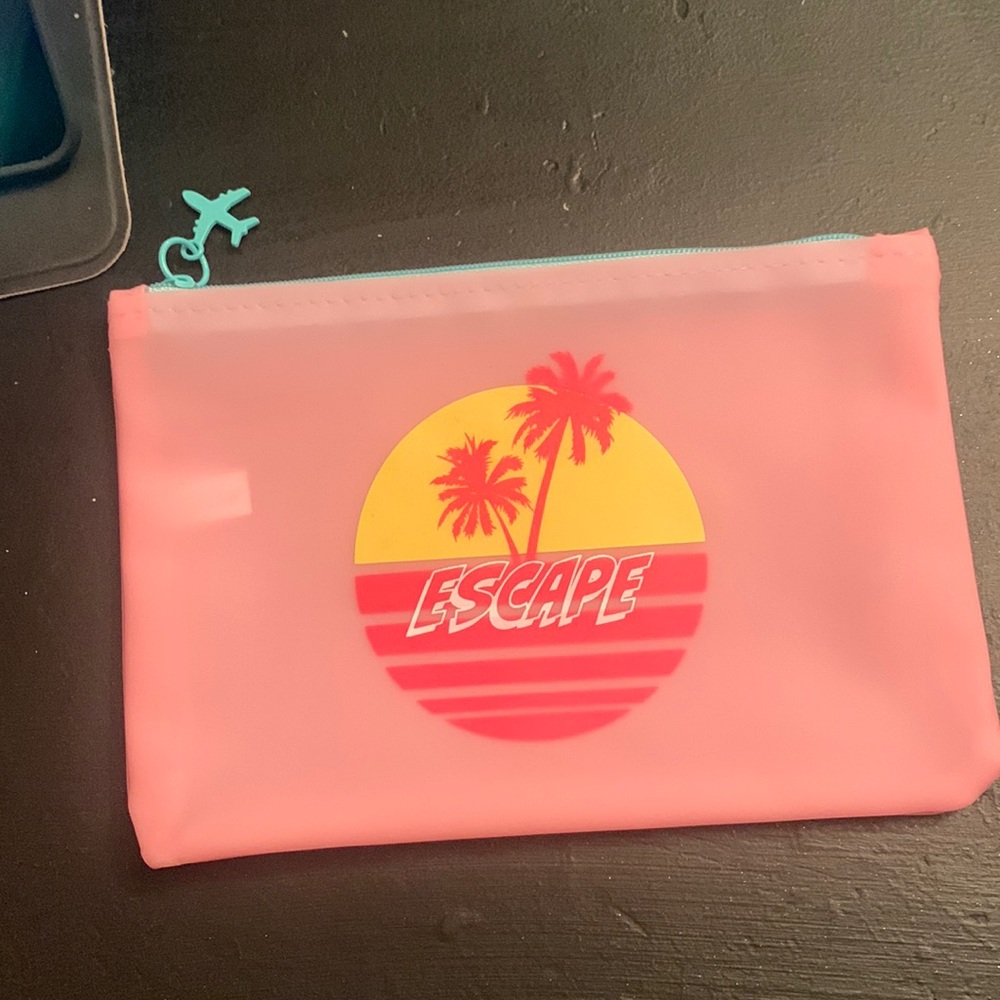 A makeup bag